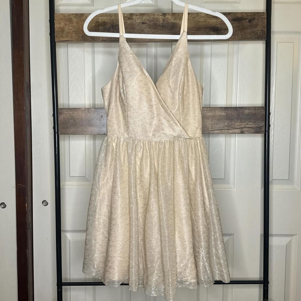 Urban-outfitters Women's Cream and Tan Dress